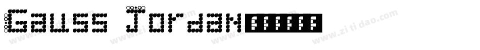 Gauss Jordan字体转换
